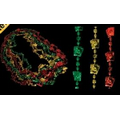 Blank Red/Jade Green/Gold Mini Dice Mardi Gras Bead Necklace (Non Flashing)